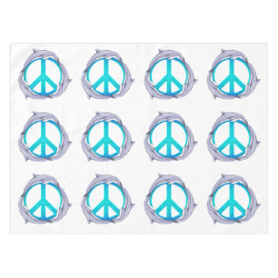 Dolphin Peace Tablecloth