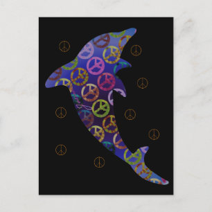 Dolphin Peace Thursday Postcard