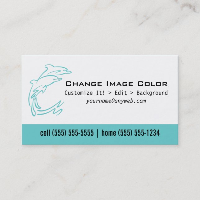 Dolphin - Personal Business Card (Front)