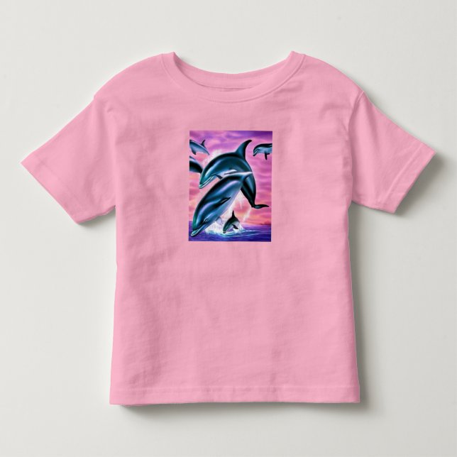Dolphin play toddler shirt (Front)