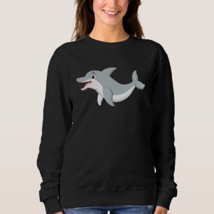 Dolphin Porpoise Swimming Marine Mammal Clown Of S Sweatshirt