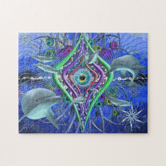 Dolphin Portal Jigsaw Puzzle (Horizontal)