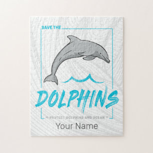 Dolphin Protect The Porpoise And Ocean Vintage Jigsaw Puzzle