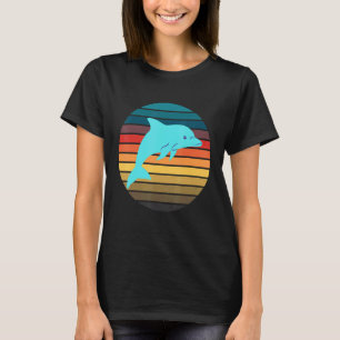Dolphin Quote Dolphin Retro Sunset Vintage Cool T-Shirt