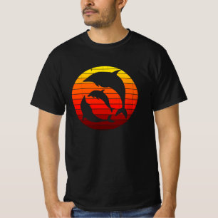 Dolphin Retro Vintage Sea Animal T-Shirt
