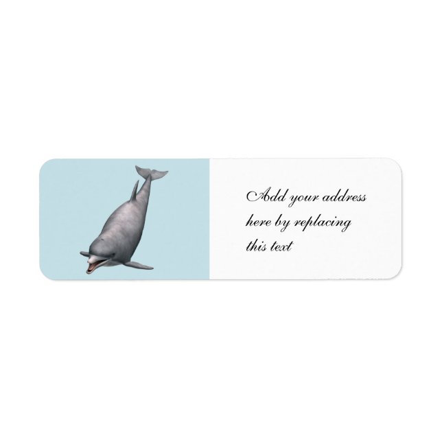 Dolphin Return Address Label (Front)
