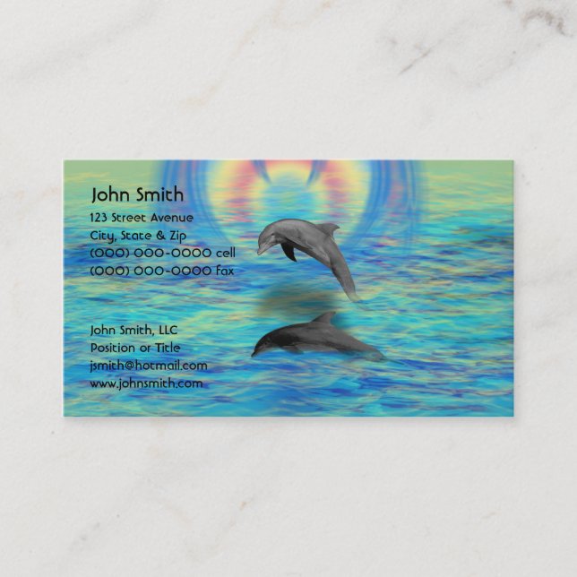 Dolphin Rising Business Card (Front)