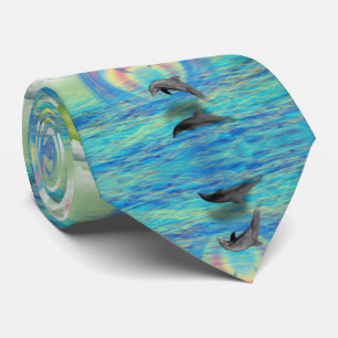 Dolphin Rising Tie