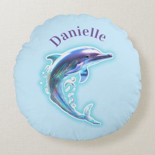 Dolphin round cushion