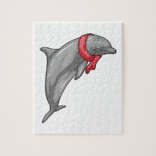 Dolphin Scarf Jigsaw Puzzle