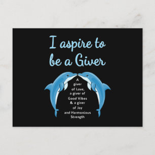 Dolphin Sea Dolphins Animal Water Ocean Funny Gift Postcard