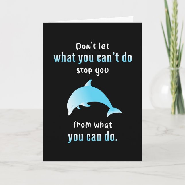 Dolphin Sea Dolphins Fish Animal Ocean Gift Idea Card (Front)