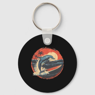 Dolphin Sea Ocean Animal Ocean Sea Dolphin Surfing Key Ring