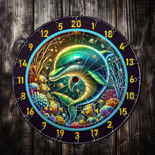Dolphin Serenity Coral Reef Dartboard