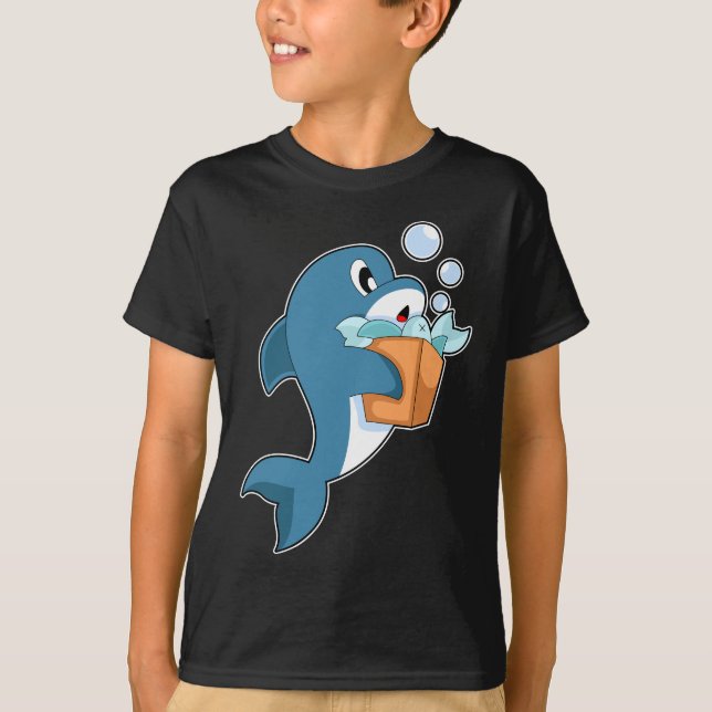 Dolphin Shopping bag Fish T-Shirt (Front)