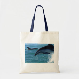 Dolphin Splash Destiny Beach Ocean Nature Tote Bag