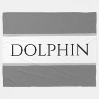 DOLPHIN Sporty Grey Black White Nautical Stripes