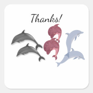 Dolphin Square Sticker