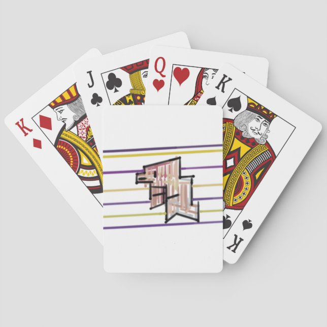 Dolphin summer joy playing cards (Back)