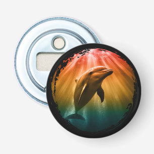 dolphin summer sea ocean sunset  bottle opener