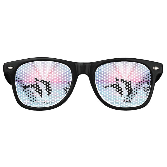 Dolphin Sunset Retro Sunglasses (Front)