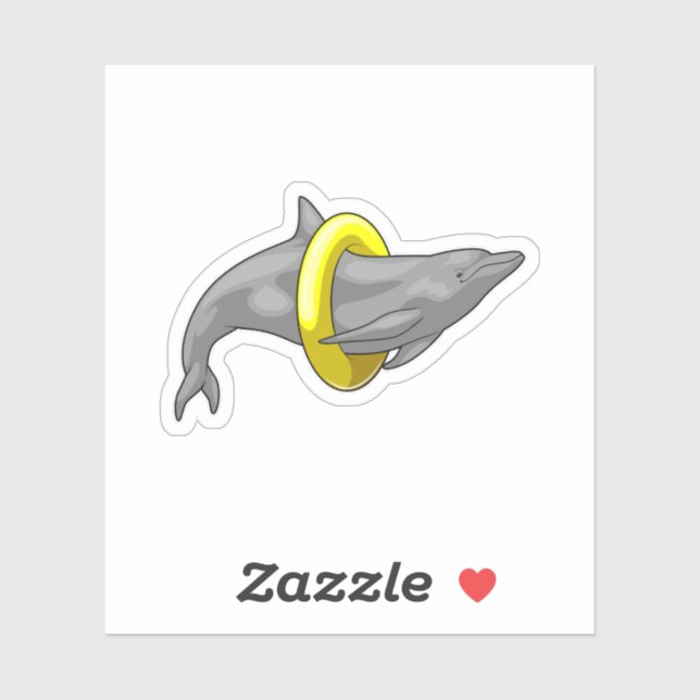 Dolphin Swimming Lifebuoy (Sheet)