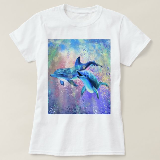 Dolphin T-Shirt Happy Family (Design Front)