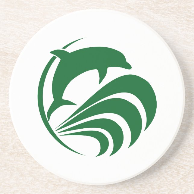  Dolphin Tattoo Coaster (Front)
