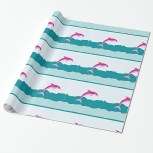Dolphin theme wrapping paper
