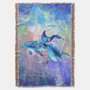Dolphin Throw Blanket