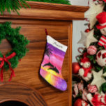Dolphin Tropical Paradise Personalised Stocking<br><div class="desc">For those NOT dreaming of a white Christmas,  this stocking is a great reminder of beachy holidays. Personalise with ANY name.</div>