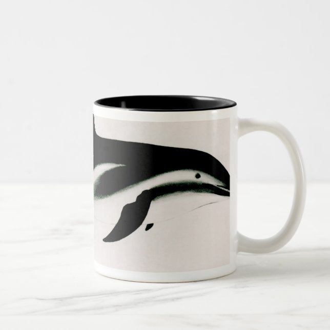 Dolphin Two-Tone Coffee Mug (Right)