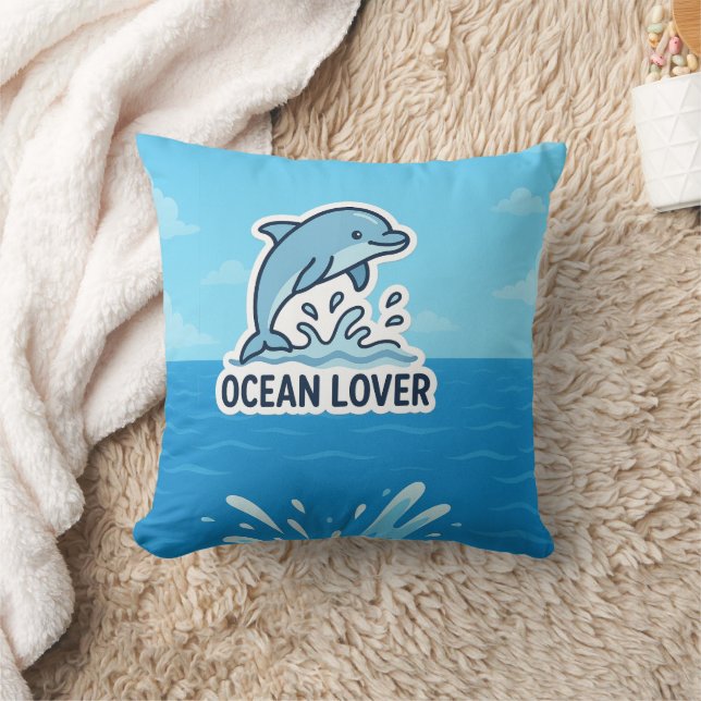  Dolphin Vibes Cushion (Blanket)