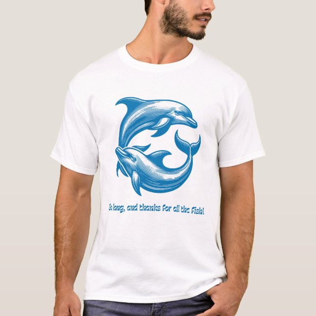 Dolphin Vibes - Ride the Wave Tee (Front)