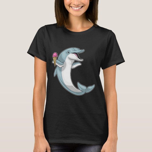 Dolphin Waffle ice cream T-Shirt (Front)