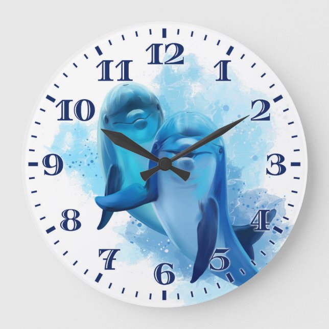 Dolphin Wall Clock (Front)