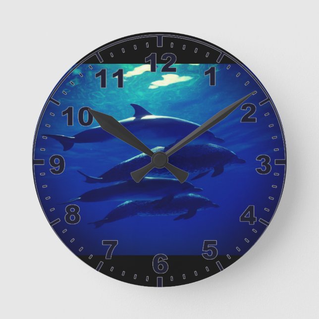 Dolphin Wall Clock (Front)