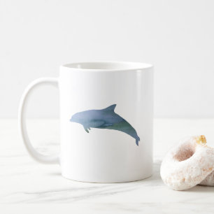 Dolphin Watercolor Painting Mug