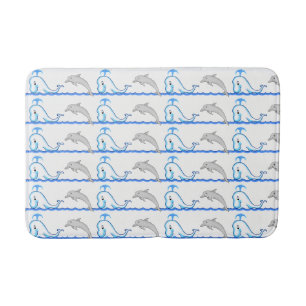 Dolphin & Whale Medium Bath Mat