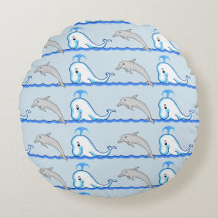 Dolphin & Whale Pillow