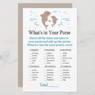 Dolphin What's in your purse game