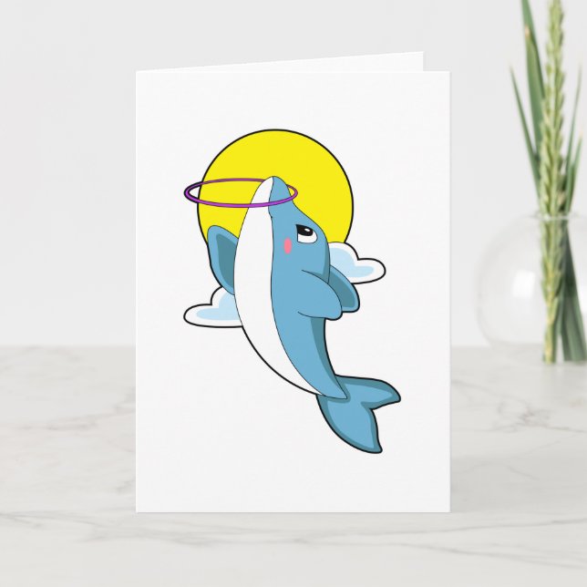 Dolphin with Fitness tires Card (Front)