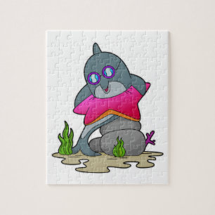 Dolphin with Glasses Jigsaw Puzzle