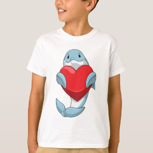 Dolphin with Heart T-Shirt