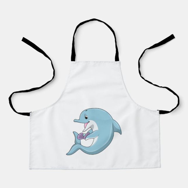 Dolphin with Pearl Apron (Front)