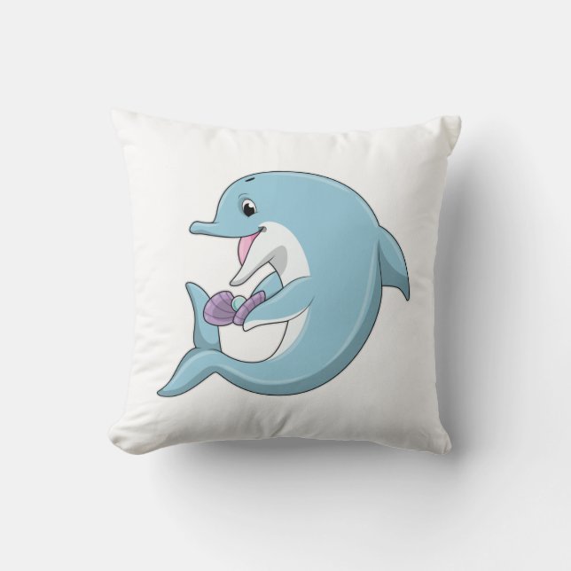 Dolphin with Pearl Cushion (Front)