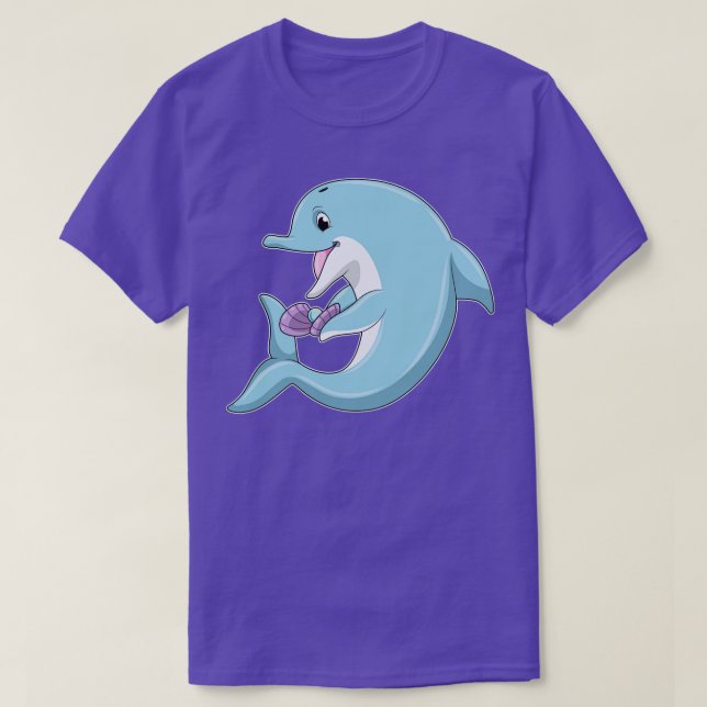 Dolphin with Pearl T-Shirt (Design Front)
