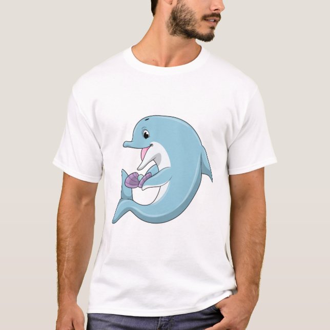 Dolphin with Pearl T-Shirt (Front)