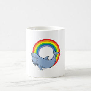 Dolphin with Rainbow Coffee Mug