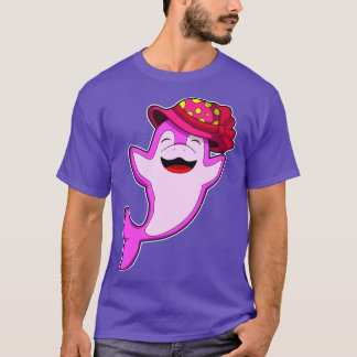 Dolphin with red Hat T-Shirt